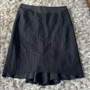Elegant Black Pinstripe Skirt